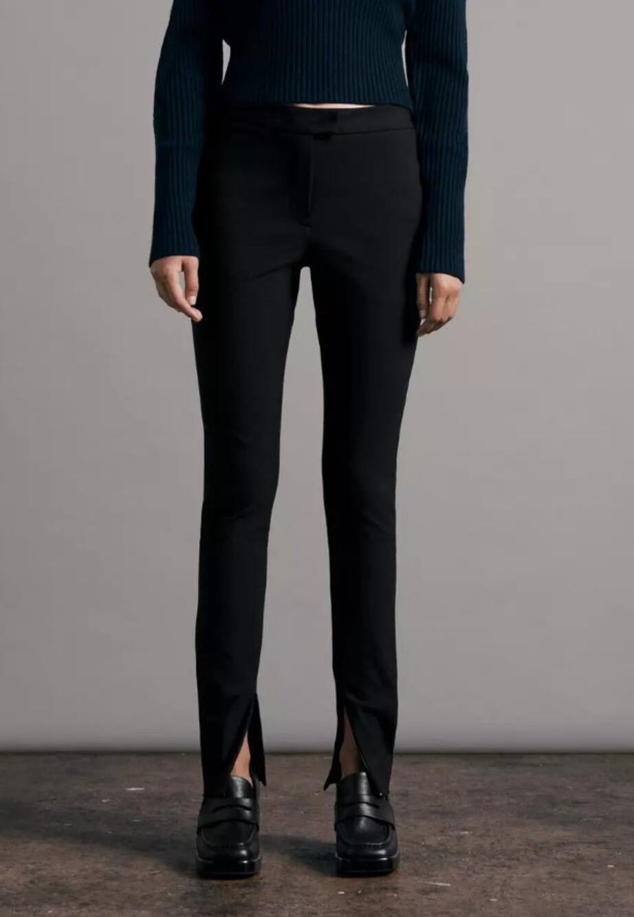 RAG & BONE Women's Rebecca Cotton Pants 0 High Rise Skinny Slim Fit Zip Hem NWT
